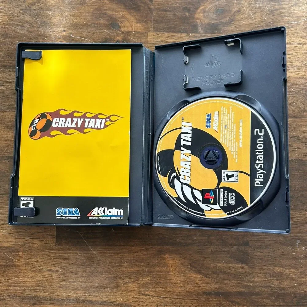 Crazy Taxi (Sony PlayStation 2, 2002) PS2 Black Label  CIB w/ Manual
